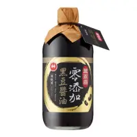 在飛比找momo購物網優惠-【萬家香】零添加黑豆醬油(450ml)