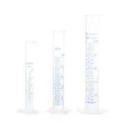 3 Pcs Measuring Cylinder,for DIY, Science Lab, (Clear White, 10ml 25ml 50ml)