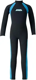 エーキューエー(AQA) KW-4353H Kids Full Suit II, Black x Light Blue, 100