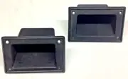 (2) Recessed Cabinet Plastic Pocket Handles Rack Case DJ PA Speaker Box Handle