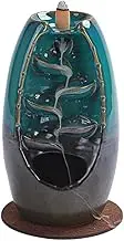 Ceramic Waterfall Backflow Waterfall Smoke Backflow Incense Burner Home Decor,Bedroom and Living Room Aromatherapy Decoration