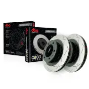 DBA Rear 4000 T3 Slotted Disc Brake Rotors for Hyundai i30 Kona Veloster N 2.0L