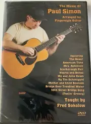 THE MUSIC OF PAUL SIMON- ARRANGED FOR FINGERSTYLE GUITAR- METHOD DVD/ NEW!