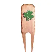 Shamrock Clover Forged Copper Divot Tool by Sunfish Golf