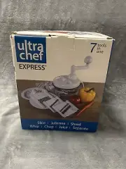 Ultra Chef Express 7 in 1 Chopper Mixer Blender Whipper Slicer Shredder & Juicer