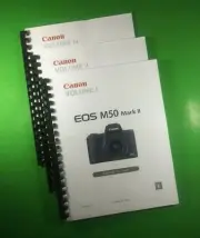 Owners Manual for Canon EOS M50 Mark II Camera 709 Pages W/Clear Covers!
