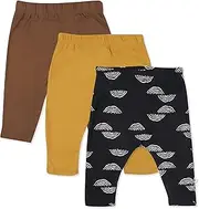 [HonestBaby] Kids' 3-Pack Organic Cotton Cuff-Less Harem Pants