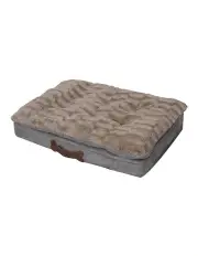 [PaWz] Washable Orthopedic Memory Foam Pet Calming Bed XL in Khaki