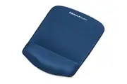 Fellowes Plush Touch Lycra Mouse Pad And Wrist Rest Blue