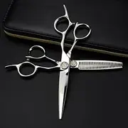 Hair Cutting Scissors, 6 Inch Professional Japan 440C Upscale Scissor Gem Cutting Barber Haircut Thinning Shears Hairdresser Scissors Set