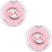 False Eyelashes, Self Adhesive Eyelashes, Reusable Self-Adhesive Lashes, No Glue Needed Easy to Use (Natural)