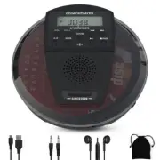 Rechargeable CD Player Portable with Bluetooth,Compact Anti-Skip Shockproof W...