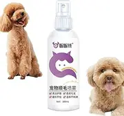 Dog Detangler Spray 100ml Deodorizing Dog Detangling Spray Anti-Static Ph Balanced Dog Hair Spray, Long Lasting Cat Detangler