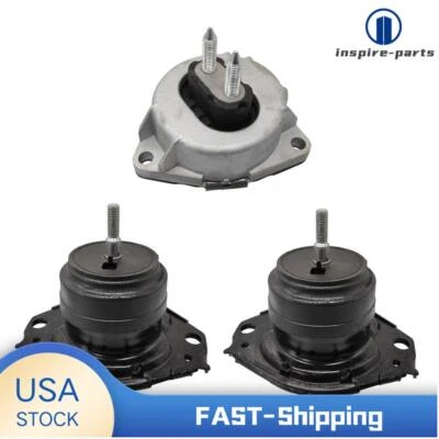 For 2011-2019 Jeep Grand Cherokee RWD V6 3.6L V8 5.7L Engine Mount Kit 3pcs (for: Jeep)