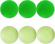 Aymzbd 6 Pack Glow in The Dark Golf Balls, Fluorescent Golf Balls Glow in The Dark, Bright Glowing Balls for Game Tournaments,