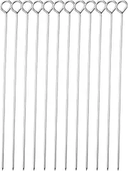 HONSHEN 10 Inch Barbecue Skewers BBQ Skewers Shish Kebab Kabob Skewers 12 Pcs (10 Inch)