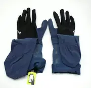 Nike Transform Running Gloves Womens Medium Thunder Blue/Black/Silver