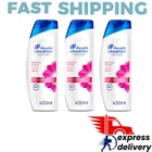 3X Head & Shoulders Smooth & Silky Anti-Dandruff Shampoo From Root To Lip 400ml