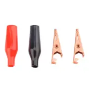 10pcs Insulated Copper Crocodile Clips Electrical Test 10A Alligator Clamps M