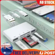 5 in 1 Memory Card Reader USB 3.0 OTG Adapter SD Card Reader For iPhone/iPad AUS