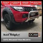 Kut Snake Flares Front Set for Mitsubishi Triton MQ 05/2015-10/2018 Front Wheels
