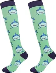 [Junely] Compression Socks for Women 20-30 mmhg Knee High Socks for Support Circulation Nurse Pregnancy Sports Travel Flight