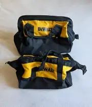 Two DeWalt Tool Bags 13" N037466 and 11" N294699 Work Garage Workman Mechanic