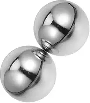 Elderly-friendly Stainless Steel Massage Balls 2pcs Hand Exercise Balls for Hand Strength Grip Strength