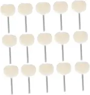 JUMPLAWN Enhanced Polishing Wheel for Stone Wood Carving 20 Pcs Wool Buffing Pads Multi-purpose Jewelry Cleaning Tool