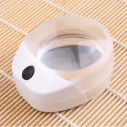 USB Rechargeable LED Paperweight Magnifier Table Reading Magnifying Glass Loupe
