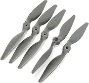 5 (Electrical equipment) x RC Airplane Propellers Props 229x152mm 9x6E Gray w (19ry177qf157) Shaft Adapters