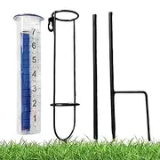 Outdoor Rain Gauge | Adjustable Height Rain Water Meter - Large Clear Numbers Measuring Tool, Measuring Device for Garden, Deck, Lawn