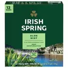 Irish Spring Bar Soap for Men, Aloe Mist Deodorant Bar Soap, 3.7 Oz - 12 Pack