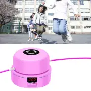 (Pink Size) Rope Machine Adjustable 1‑10 Speed Level Wireless Remo ZK
