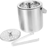 1 Set Double Insulated Ice Bucket with Handle Portable and Beer Storage for Parties Bars and Ktv Bar Accessories