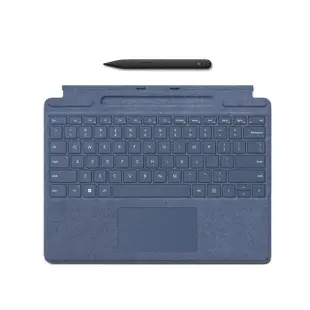 【Microsoft 微軟】Surface Pro 特製版專業鍵盤蓋+第2代超薄手寫筆(墨黑/冰藍/白金/緋紅/寶石藍/森林綠)