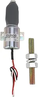 Grcfumo 12V Shutoff Solenoid Valve, Fuel ShutOff Solenoid Valve, Fuel Stop Solenoid Valve for Motor Engine Generator