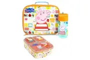Peppa Pig Lunch Bag Set (Blue/Orange) (One Size)