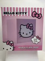 Hello Kitty Mini Fridge Pink 6.7L Single Door 9 Can Holder AC/DC
