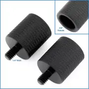 2pcs 5/8" Female To 1/4" Male Thread Mic Stand Tripod Adaptor Screw Mount