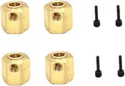 Qianly RC Car Wheel Hexes Remote Control Car Widened Combiner Remote Controlled Vehicles Accessories, Replacement Drive Adapter, 4x4 No Output Shaft