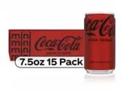 Coca-Cola Zero Sugar Coke 15 Mini Cans