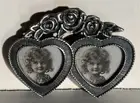 Picture Frames Double Heart Photos Wearable New