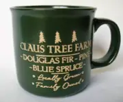NEW~Hazel and Co.~STONEWARE~Mug~CLAUS TREE FARM~Douglas Fir~PINE~BLUE SPRUCE~EC