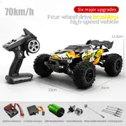 Catzon 70KM/H 4WD High Speed Brushless RC Truck 1:16 Scale RC Car All-Terrain Off-Road RC Car-Orange