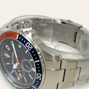 全新 現貨 Nautica Freeboard watch 不鏽鋼錶帶 手錶 賽車 運動 美式 休閒 紳士 騎士 街頭