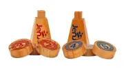 Wooden Rollers Bowling Outdoor Lawn Game Set