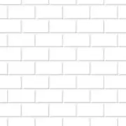 MINIATURE DOLLHOUSE 1:12 SCALE EMBOSSED WHITE SUBWAY TILE - DIY763A