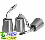 [106美國直購] 酒瓶塞 SET OF 3 PROCIV RED WINE BOTTLE STOPPER STAINLESS STEEL VACUUM SEALED BOTTLE PLUG KEEP WINE FRESH