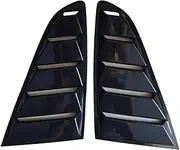 2pcs ABS Carbon Fiber Door Window Louver Frame Window Sill Molding Trim Cover Compatible For Ford Mustang 2015 2016 2017 2018 2019(Black)